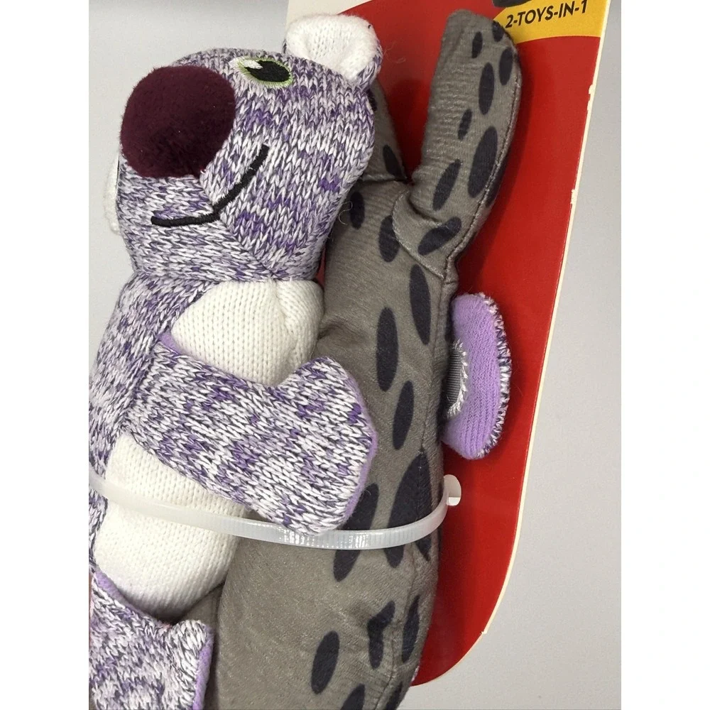 KONG Pull-a-Partz Pals Koala Small Dog Toy Squeaker Crinkle Fabric